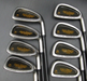 Vintage Set of 8 x Gary Player Black Knight Ti 162 Irons 3-PW Regular Graphite