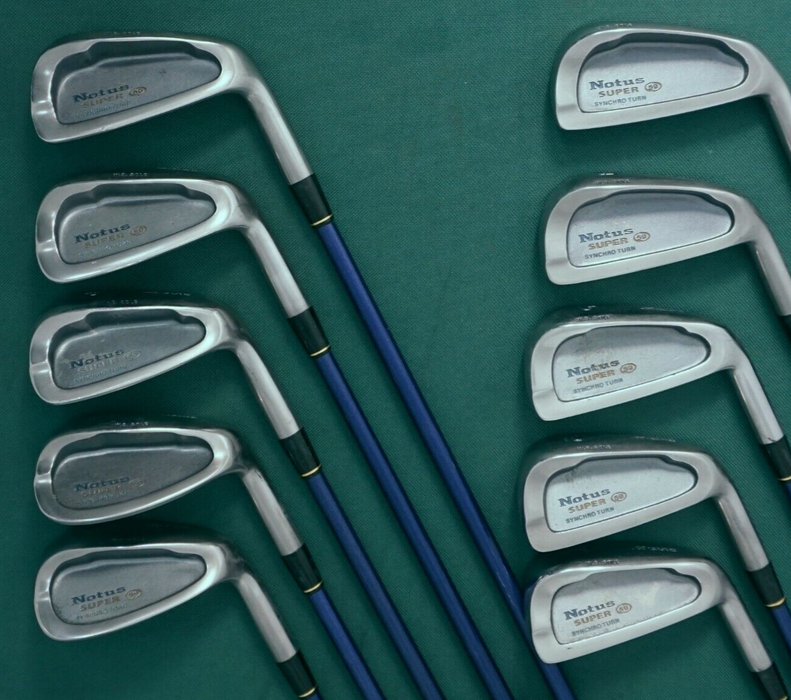 Set of 10 x Mizuno Notus Super Synchro Turn 59 Irons 3-SW + F Wedge