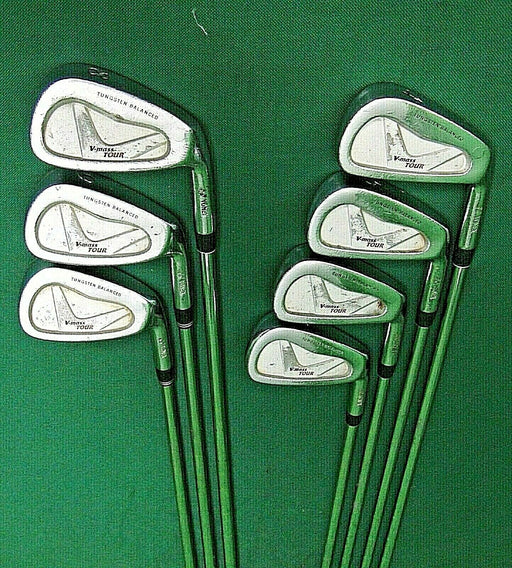 Set Of 7 x Yonex V-MASS TOUR Irons 4-PW Stiff Steel Shafts Golf Pride Grips