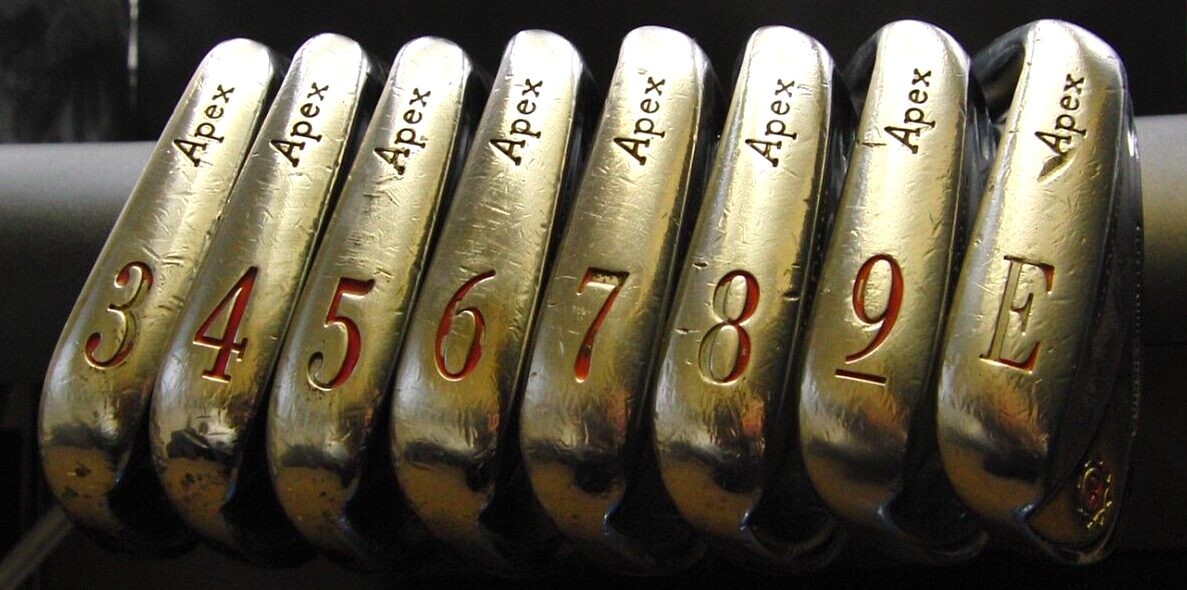 Set of 8 Ben Hogan Apex 50th Anniversary 1953/2003 Irons 3-PW Stiff Steel Shafts