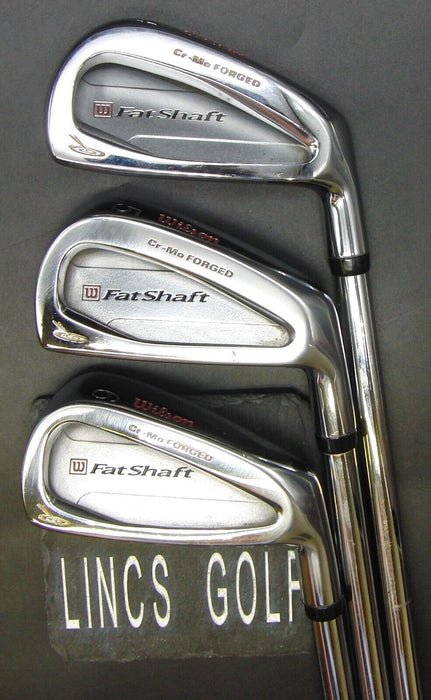 Set of 3 Wilson Fat Shaft Forged 4,5 & 6 Irons Regular Steel Shafts Wilson Grips