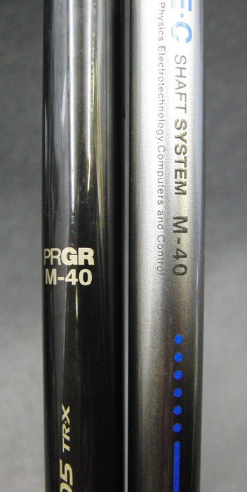 Set of 2 PRGR Type 405 TR-X 3 Wood & 10.5° Driver Regular Graphite Shafts & H/C