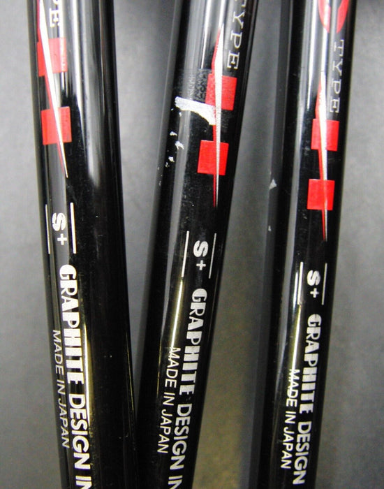 Set of 3 Royal Collection  B.B.D 3 ,4 & 5 Woods Extra Stiff Graphite Shafts