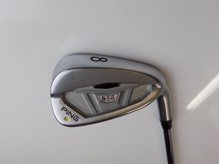 Ping S56 Yellow Dot 8 Iron True Temper AWT S Flex Steel Shaft Golf Pride Grip