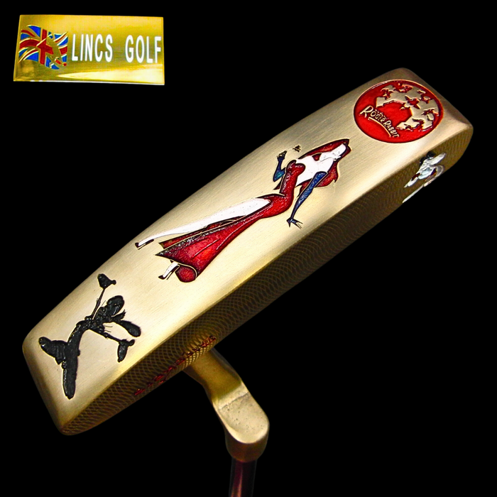 Custom Milled Roger Rabbit Themed Pal Ping Putter 94cm Steel Genuine Leather HC