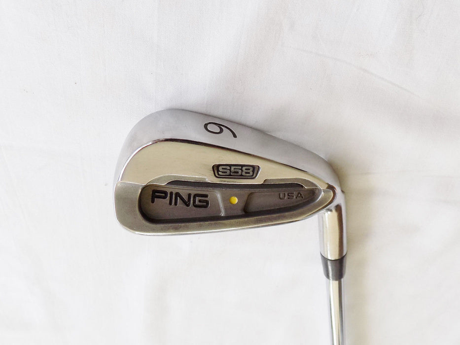 Ping S58 Yellow Dot 6 Iron Ping Karsten Stiff Flex Steel Shaft Golf Pride Grip