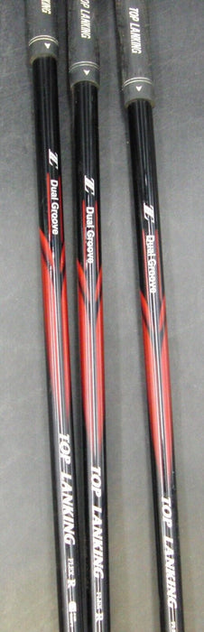 Set of 3 Top Lanking Dual Groove 15° 3 + 18° 5 & 21° 7 Woods With Head Covers